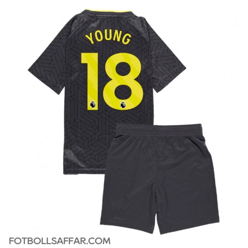 Everton Ashley Young #18 Bortadräkt Barn 2024-25 Kortärmad (+ Korta byxor)